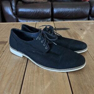 Perry Ellis Portfolio Rodney Men's Dress Shoes Size 12 Black Lace Up Low Top